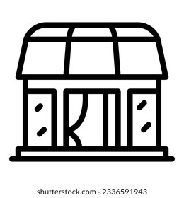 Backyard bungalow icon outline vector. Sea villa. Tropical vacation