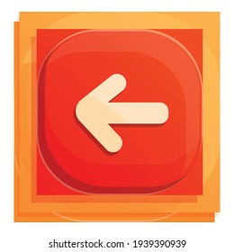 Backyard interface button icon. Cartoon of Backyard interface button vector icon for web design isolated on white background