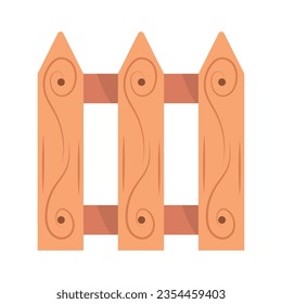 vector de valla de picket de patio trasero aislado