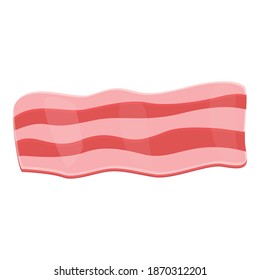 Bacon bbq icon. Cartoon of bacon bbq vector icon for web design isolated on white background