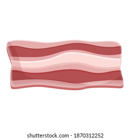 Bacon beef icon. Cartoon of bacon beef vector icon for web design isolated on white background