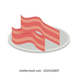 Frühstückssymbol für Speck einzeln