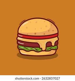 bacon burger with melted cheese.