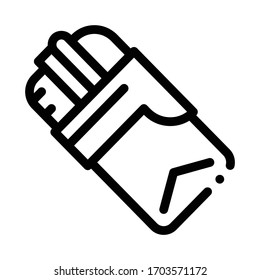 bacon and cheese sandwich icon vector. bacon and cheese sandwich sign. isolated contour symbol illustration