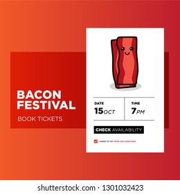 Bacon Festival Event App Interface Design