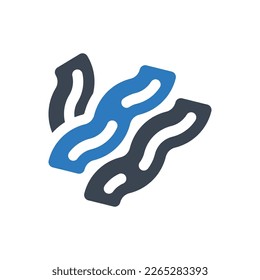 Bacon food icon. Illustration isolated on white background