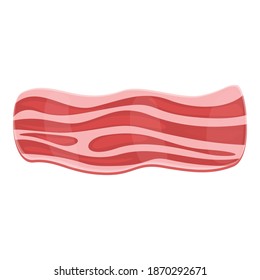 Bacon fresh icon. Cartoon of bacon fresh vector icon for web design isolated on white background