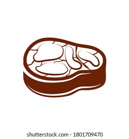 Bacon icon in brown style isolated on white background. Meats symbol stock vector.