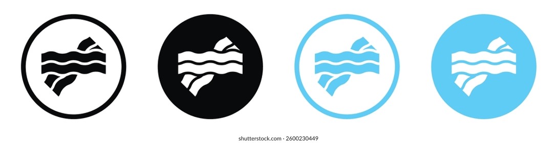 Bacon icon collection. vector illustration set