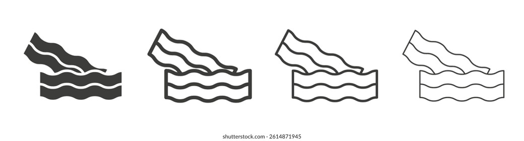 Bacon icon collection for website designs