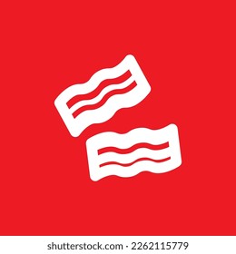 Bacon-Symbol, gemeinsame grafische Ressource, Vektorgrafik.