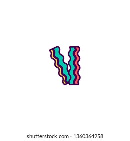Bacon icon design. Gastronomy icon vector illustration