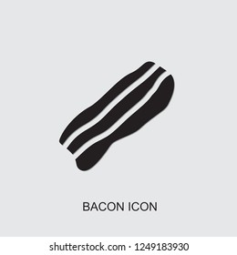 bacon icon. filled bacon icon from restaurant collection. Use for web, mobile, infographics and UI/UX elements. Trendy bacon icon.