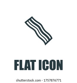 Icono de tocino. Símbolo de signo vector aislado de ilustración plana