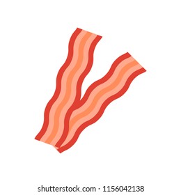 Bacon Icon. Flat Style