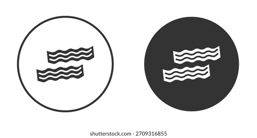 Icono de tocino en estilo glifo para el Diseño web. Iconos de UI UX