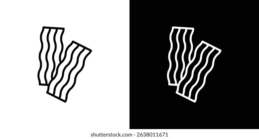 Bacon icon Graphic vector set for ui design