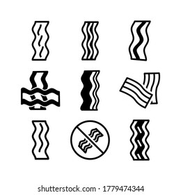 bacon icon or logo isolated sign symbol vector illustration - Collection of high quality black style vector icons
