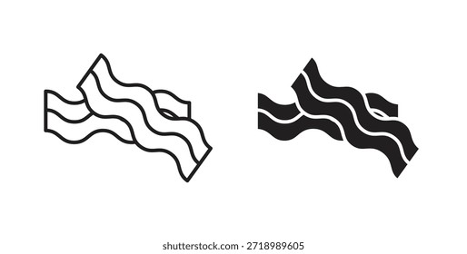 Bacon-Symbol für mobile App, bearbeitbare Designs