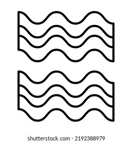 Bacon icon on the white background