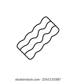 Bacon icon Outline vector line symbol