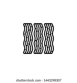 bacon icon sign signifier vector