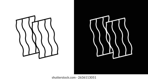 Bacon icon symbol concept for graphic design, Website, UI. EPS
