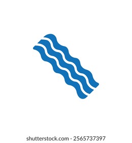 Bacon icon Thin line illustration set