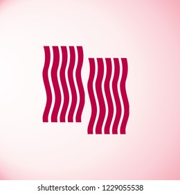 Bacon icon vector
