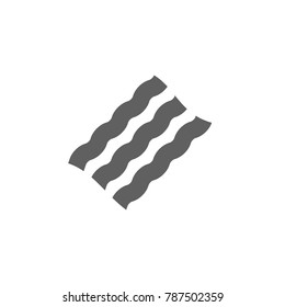 Bacon icon vector