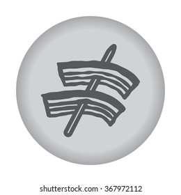 Bacon icon. Vector eps 10.