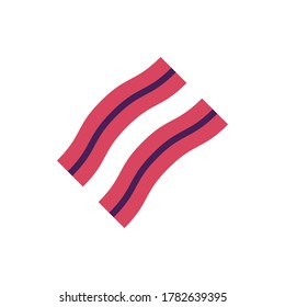 bacon icon vector illustration flat style. food icon set.