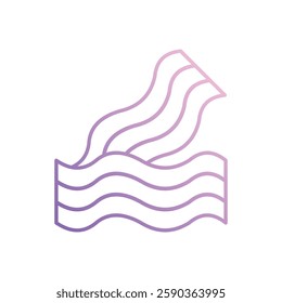 Bacon icon vector stock illustration