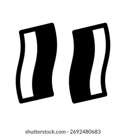 Bacon Symbol Vektorsymbol Design Illustration