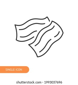 Icono de Bacon para diseño web, menú, aplicación, afiche, anuncios, postal y revista