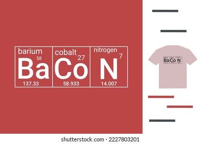 Bacon lover t shirt design