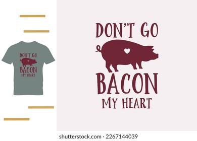 Diseño de camisetas de Bacon lover