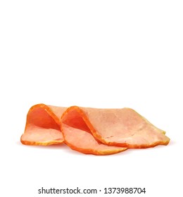 Bacon low poly. Fresh, nutritious, tasty bacon. Vector illustration. Bacon in triangulation technique.