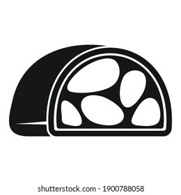 Bacon meat icon. Simple illustration of bacon meat vector icon for web design isolated on white background