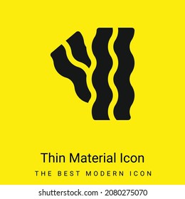 Bacon minimal bright yellow material icon