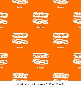 Bacon pattern vector orange for any web design best