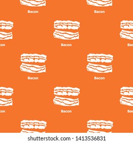 Bacon pattern vector orange for any web design best