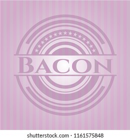 Bacon pink emblem