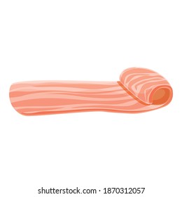Bacon salty icon. Cartoon of bacon salty vector icon for web design isolated on white background