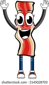 Baraja de tocino con ilustración facial feliz