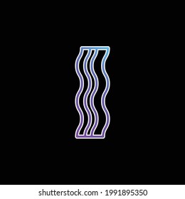 Bacon Strip blue gradient vector icon