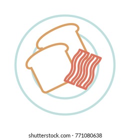 bacon stripes icon image