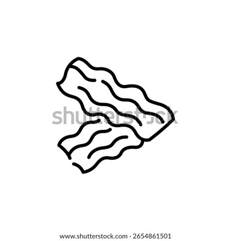 Bacon Strips icon. Simple Bacon Strips icon for social media, app and web design. Vector illustration