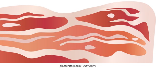 Bacon Texture In Vector.