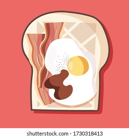 bacon Toast breakfast egg sandwich cuisine food 